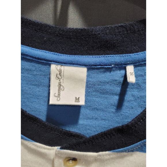 Sovereign Code men's multicolor Cotton Short Sleeve Henley M New B26 5 - Picture 8 of 9